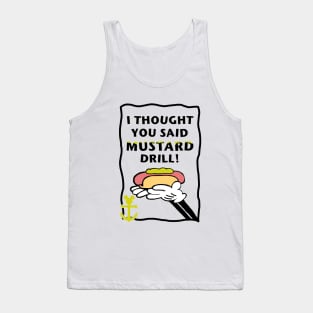 Mustard Drill Cruise Line Muster Tank Top